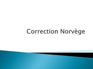 thumbnail of Correction Norvège